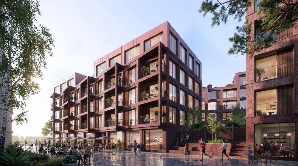 SHL architektų kurtų gyvenamųjų namų vizualizacija