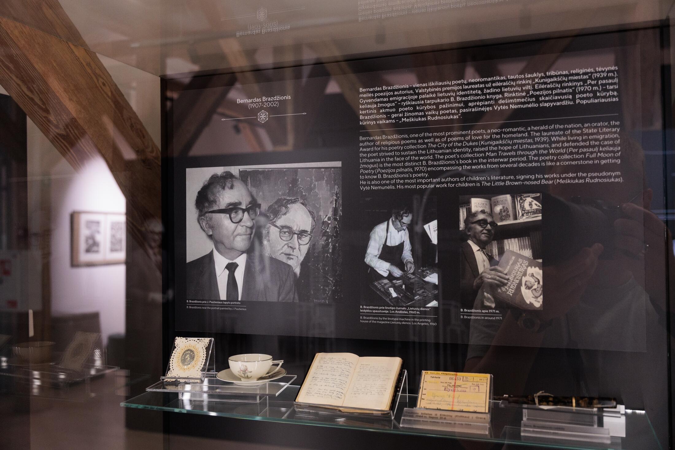 Vertinga: Lietuvių literatūros muziejuje sukaupta daug poeto memorialinio palikimo. 