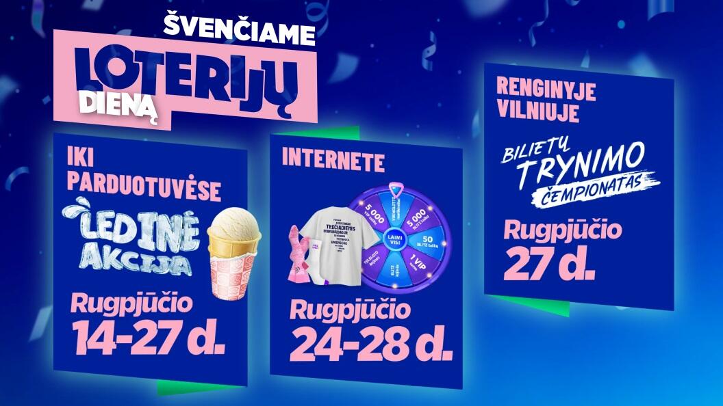 Loterijų dienos proga staigmenos ir dovanos žaidėjų lauks tiek prekybos vietose, tiek internete