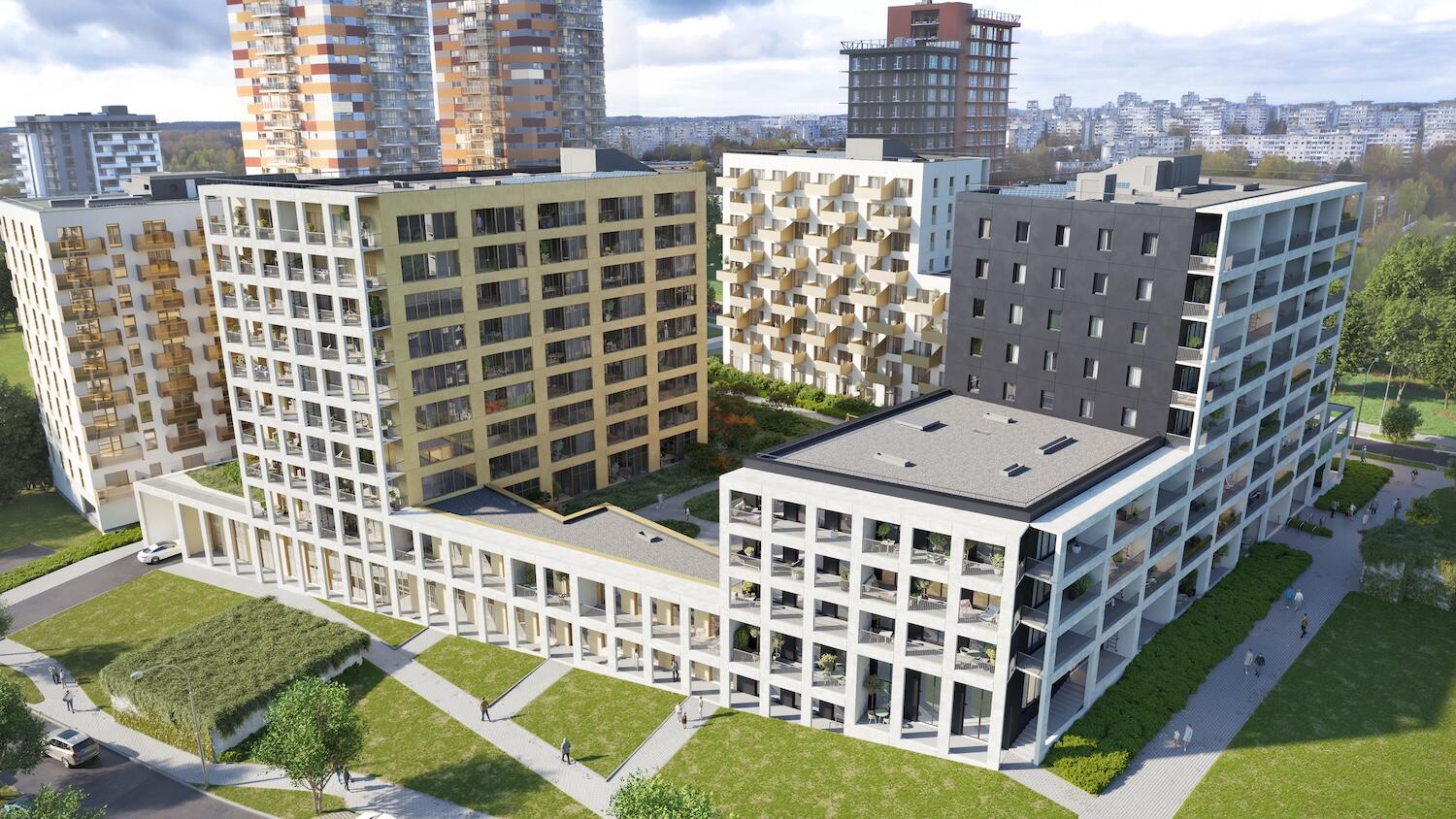 „Virš šilų“ vystomas Viršuliškėse, Pilaitės ir Karoliniškių sandūroje, netoli Vakarinio aplinkkelio, Pilaitės ir Laisvės prospektų