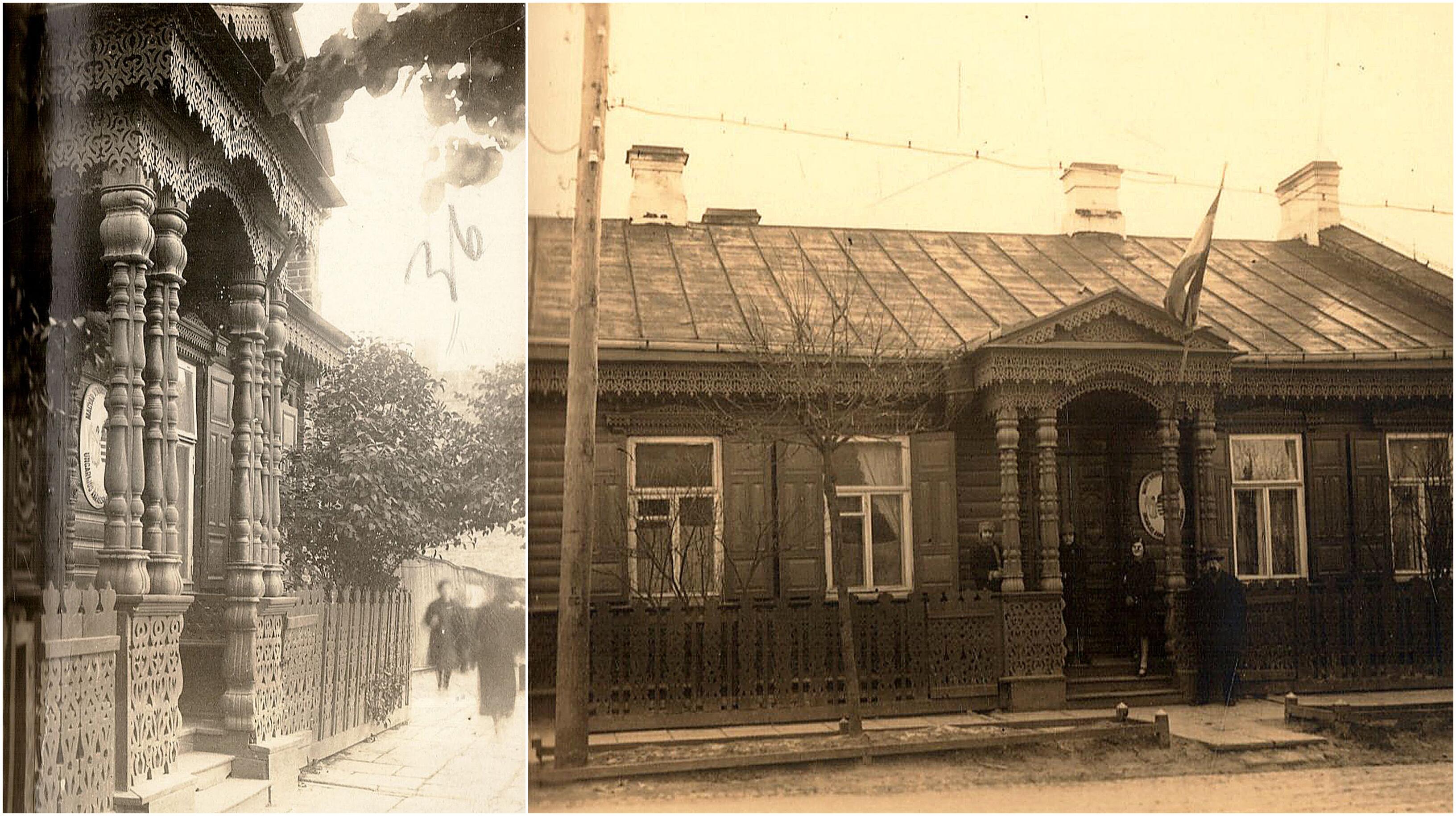 A. Timinskio namas su menišku prieangiu, kurį buvo reikalaujama nugriauti, kaip per daug išsikišusį į gatvę. 1932. 