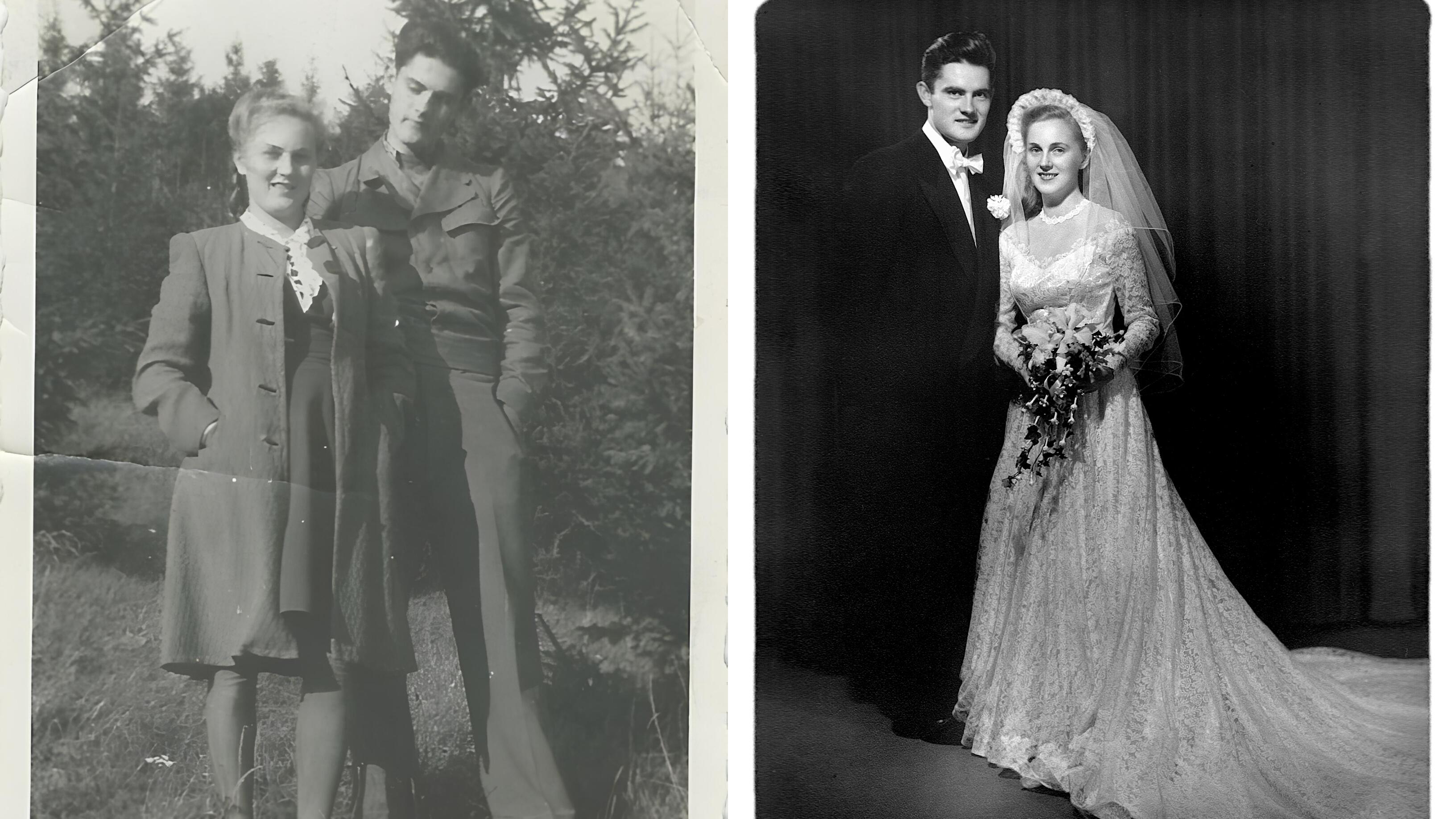 Meilė: Alma ir Valdas susitiko Vokietijoje (nuotraukoje – 1945 m. Eichštete), o amžinąją meilę prisiekė 1951 m. jau Amerikoje.