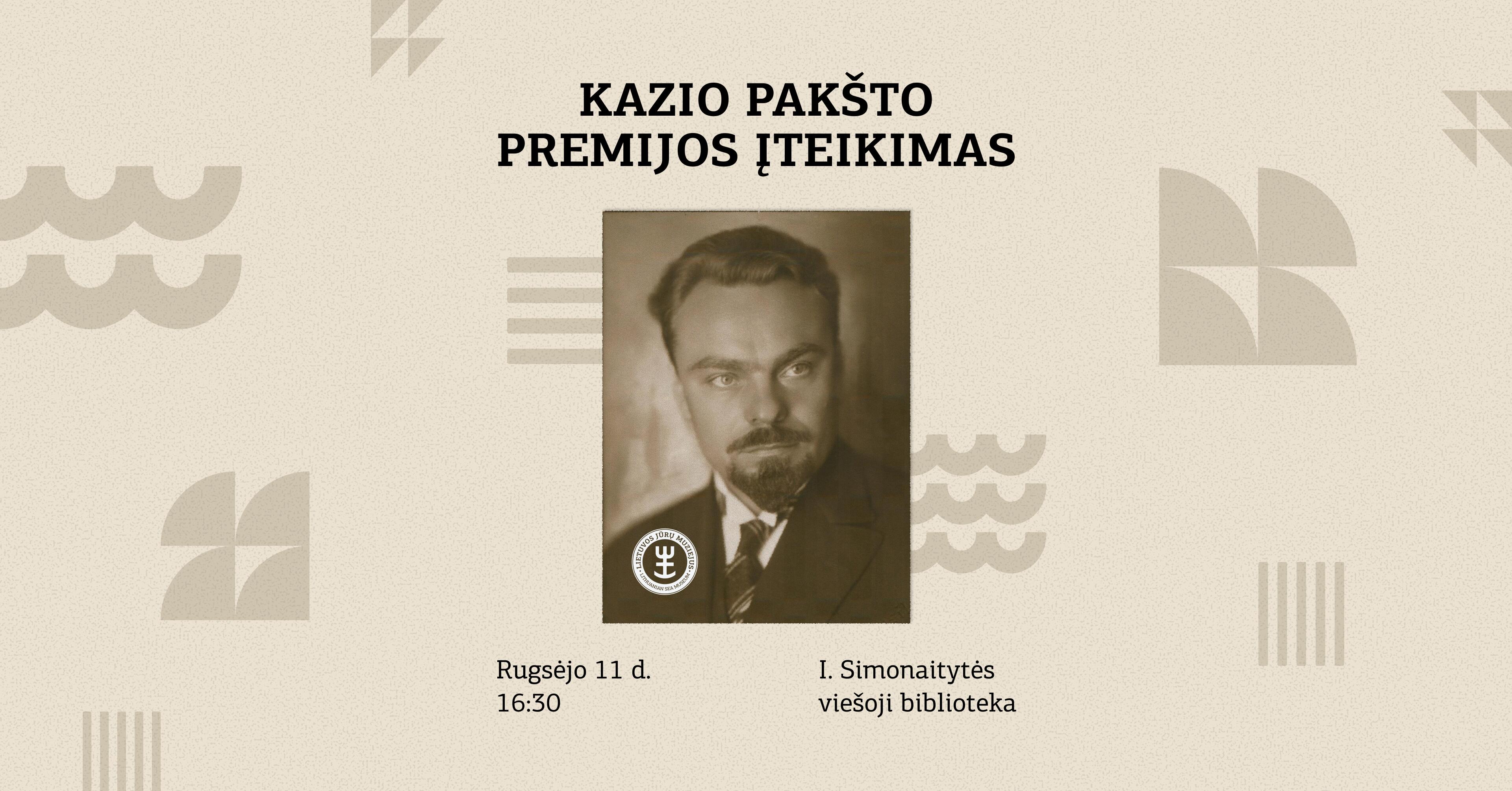 Prof. Kazio Pakšto premijos įteikimas.