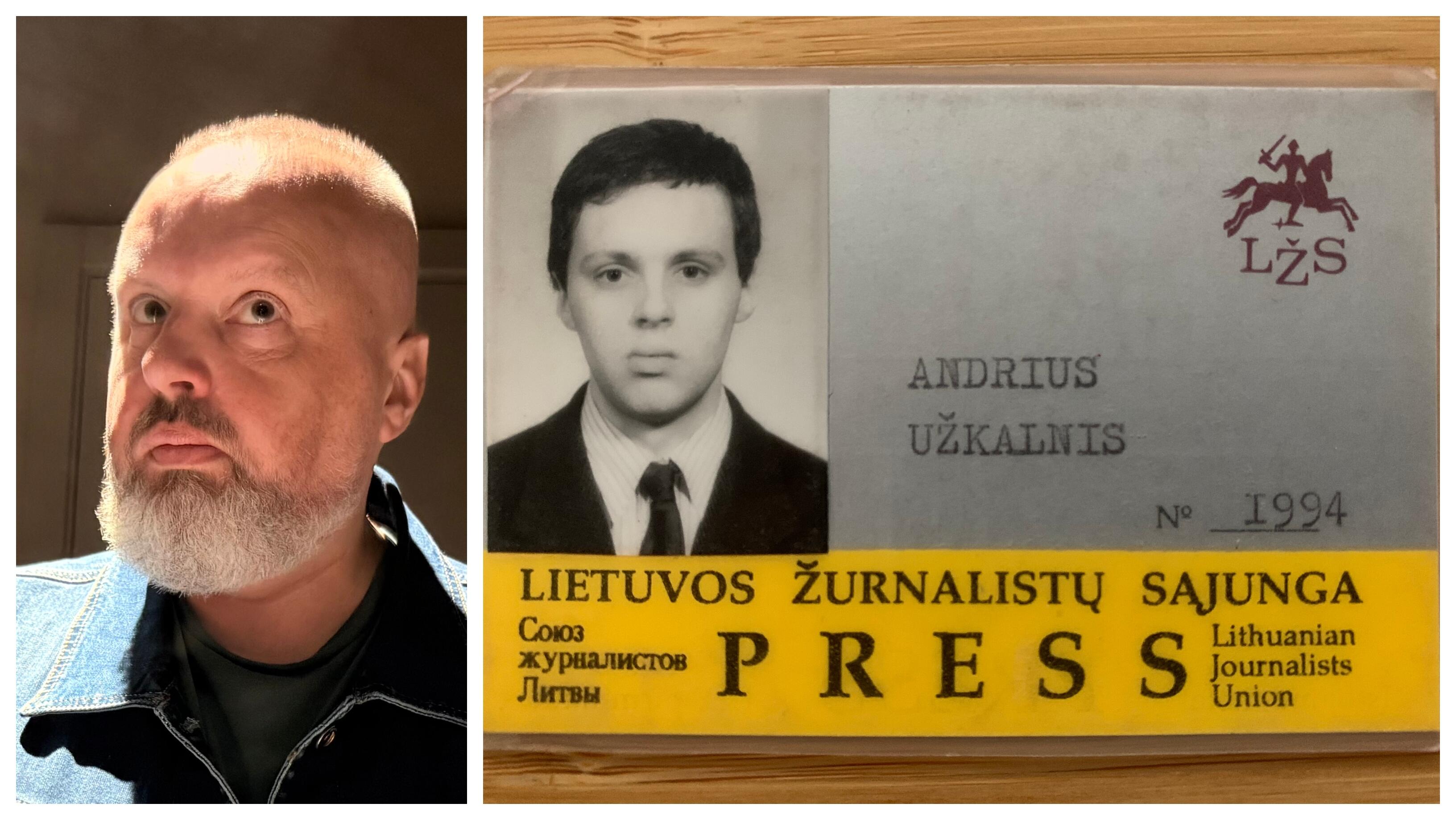 Pasirinkimas: „Geriausiai man sekėsi matematika, lietuvių kalba ir literatūra“, – sako A. Užkalnis, labai anksti pasukęs žurnalistikos keliu.