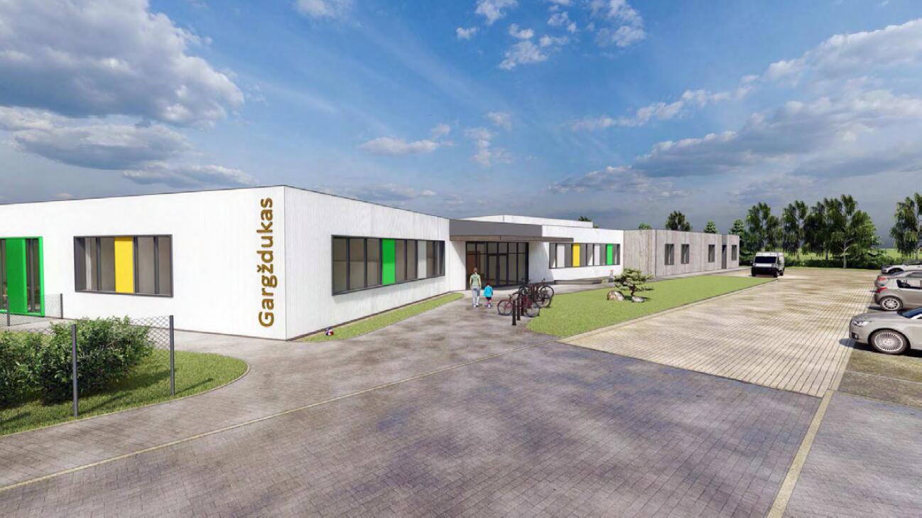 Naujo darželio Gargžduose projekto vizualiacija