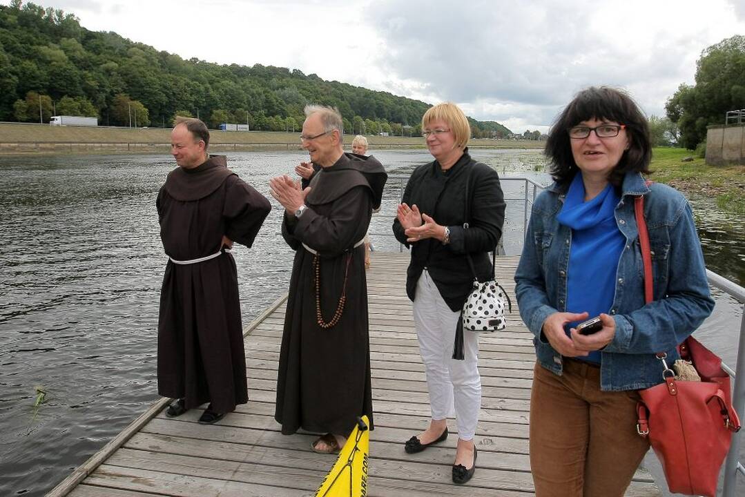 Kauną pasiekė žygio „Vilties yriai Nemunu – su viltimi prieš srovę“ dalyviai.