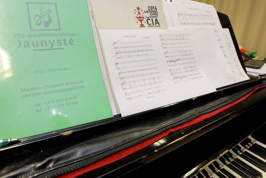 KTU Akademinio choro „Jaunystė“ repeticijoje.