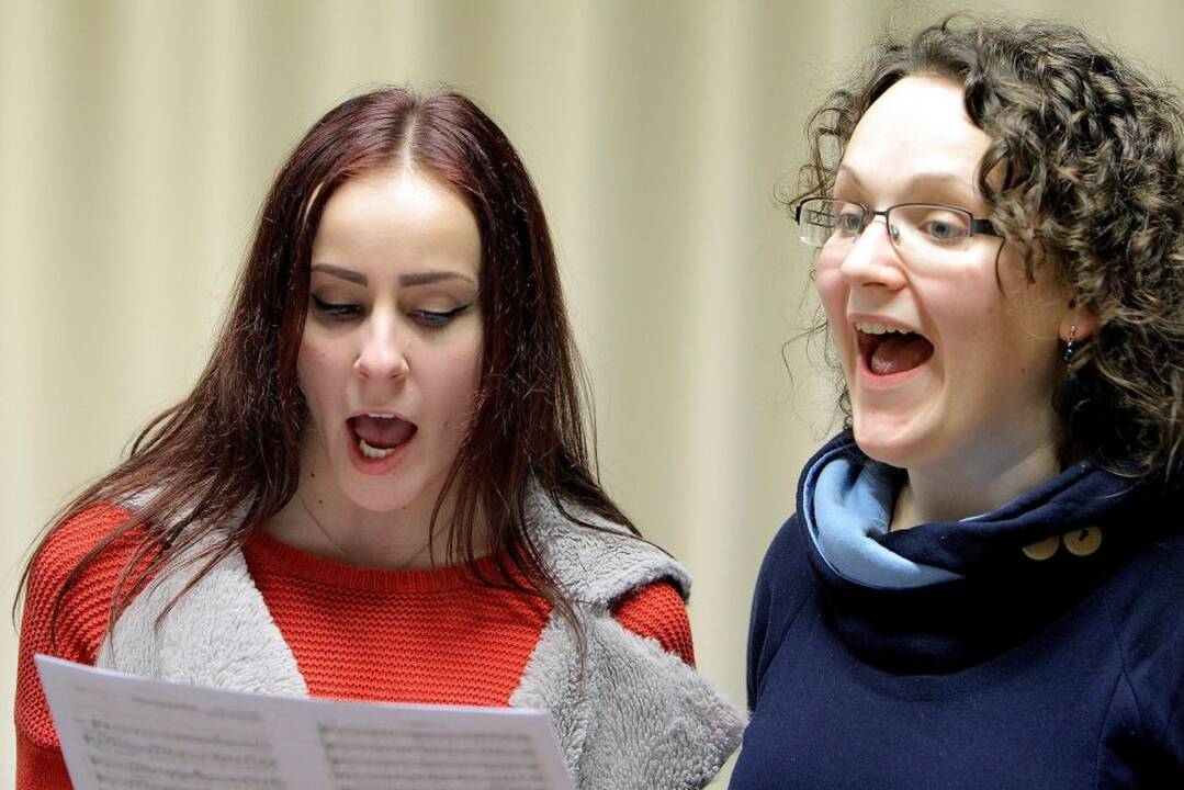 KTU Akademinio choro „Jaunystė“ repeticijoje.