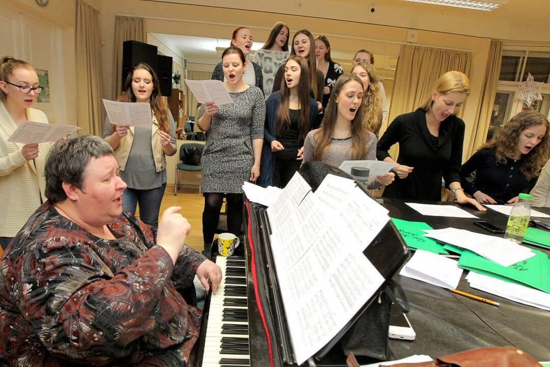 KTU Akademinio choro „Jaunystė“ repeticijoje.