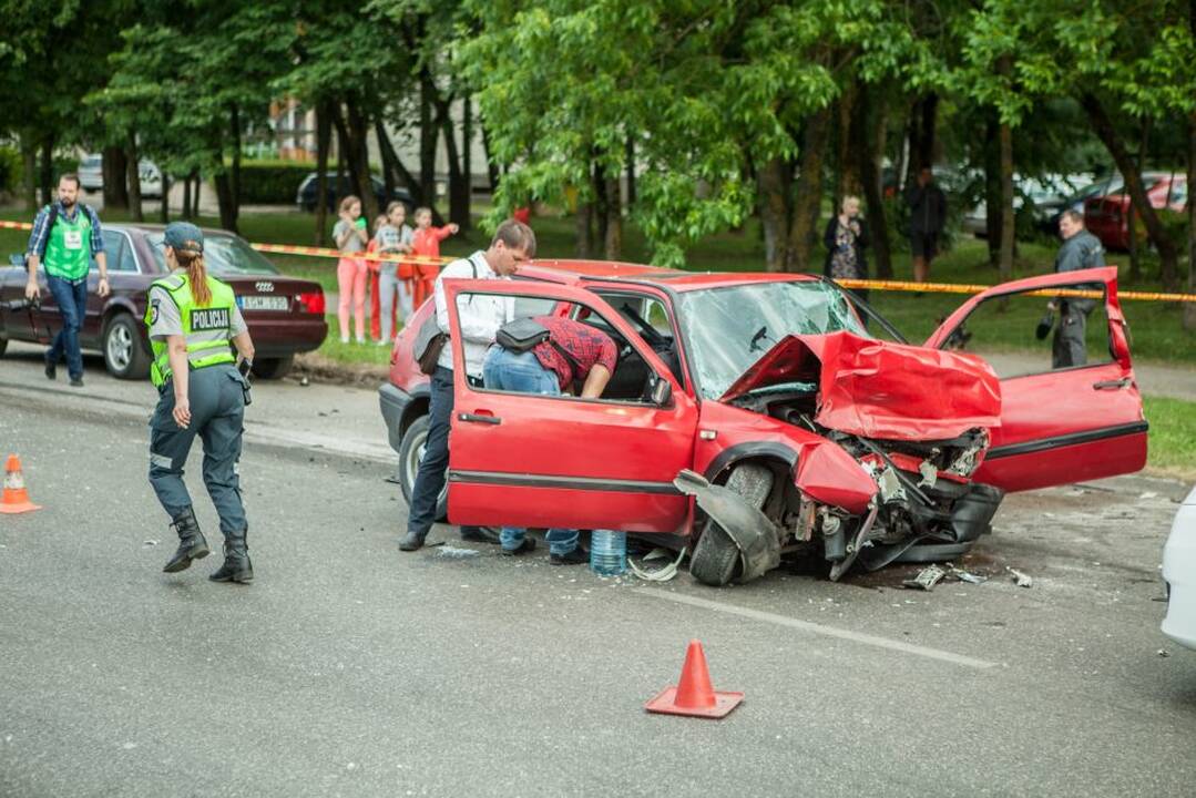 Avarija Partizanų gatvėje