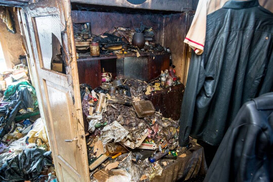 Gaisras Kapsų gatvėje