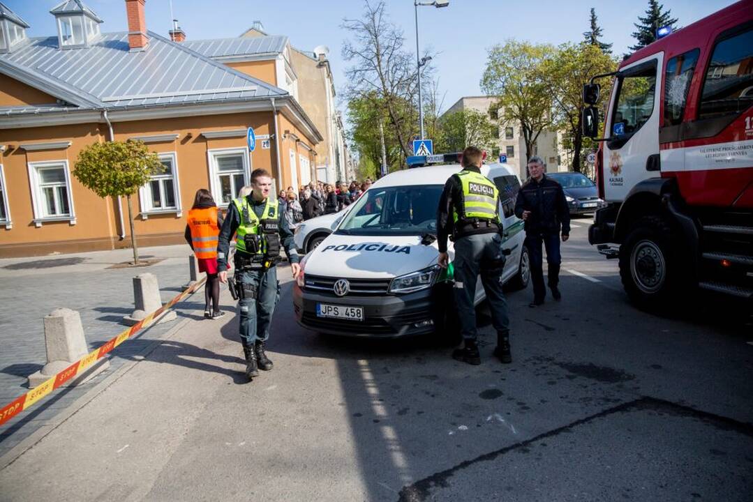 Priešgaisrinės pratybos Kauno "Akropolyje"