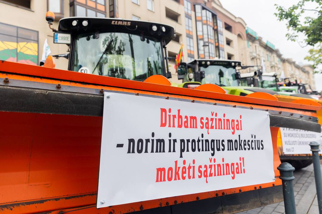 Vilniuje – įspėjamasis ūkininkų protestas
