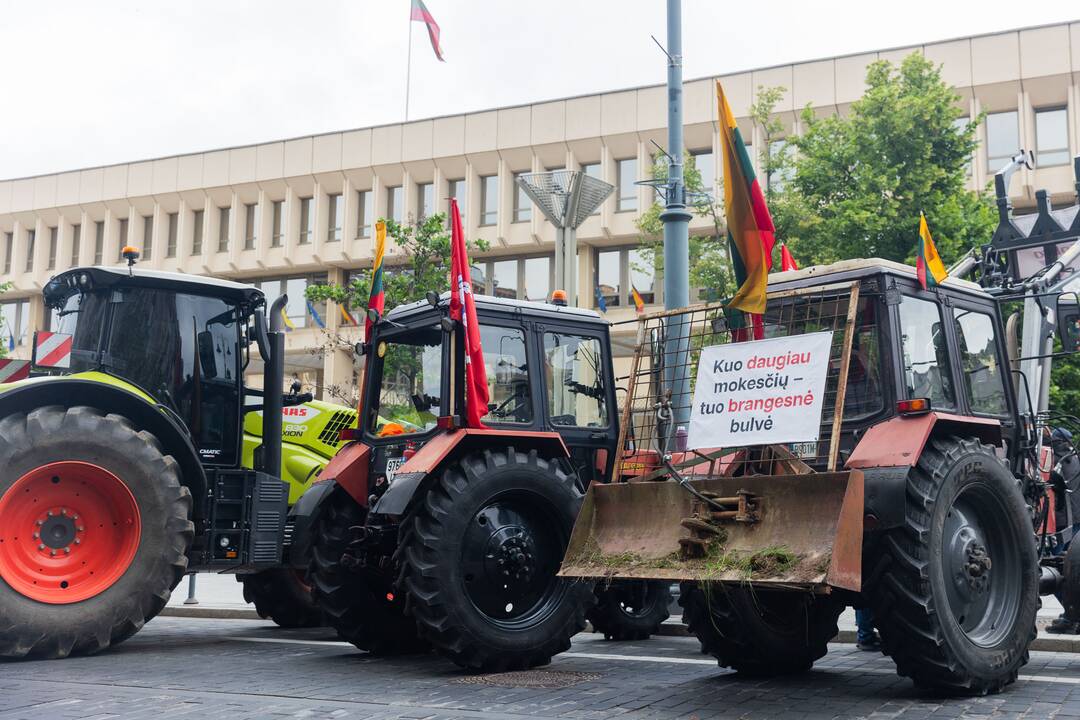 Vilniuje – įspėjamasis ūkininkų protestas