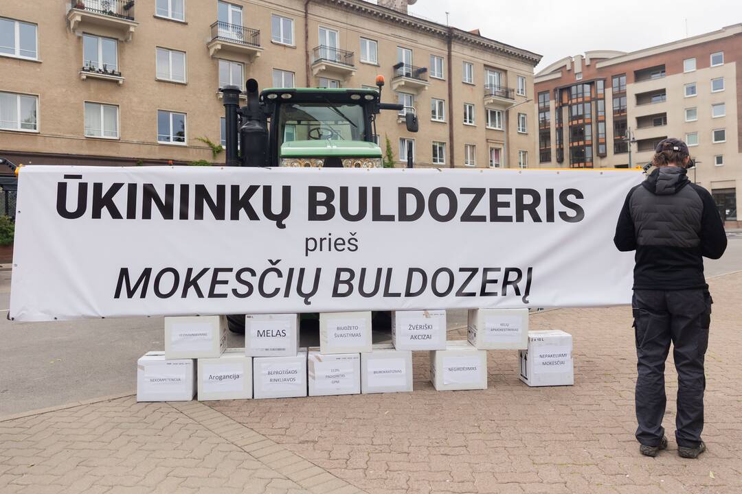 Vilniuje – įspėjamasis ūkininkų protestas