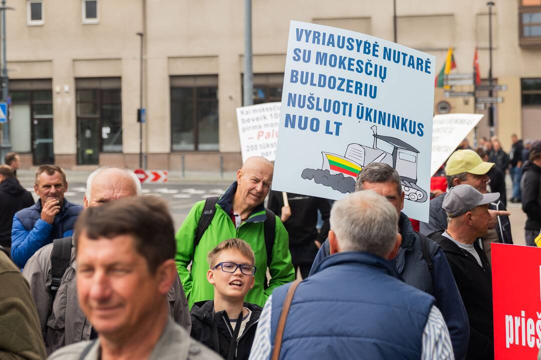 Vilniuje – įspėjamasis ūkininkų protestas