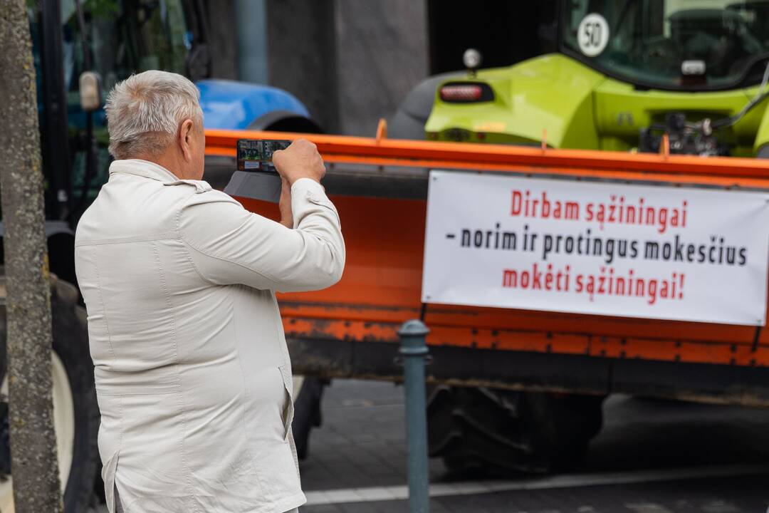 Vilniuje – įspėjamasis ūkininkų protestas