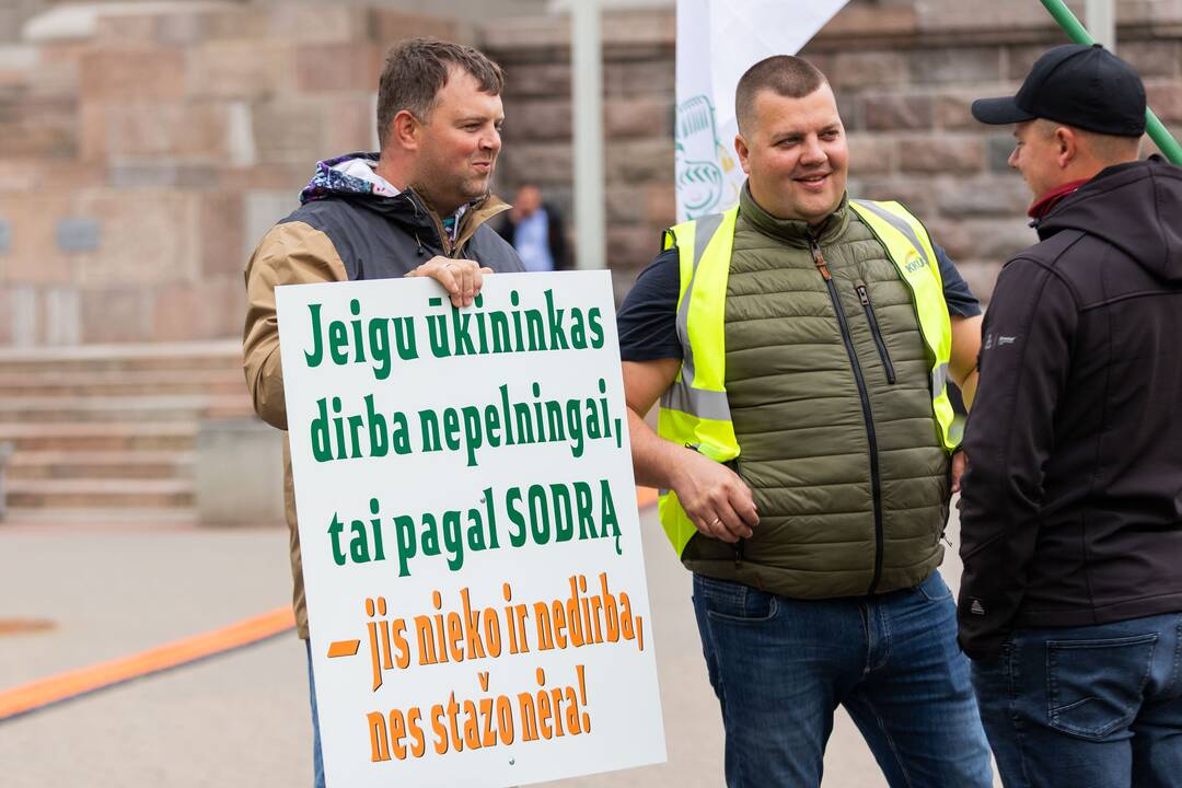 Vilniuje – įspėjamasis ūkininkų protestas