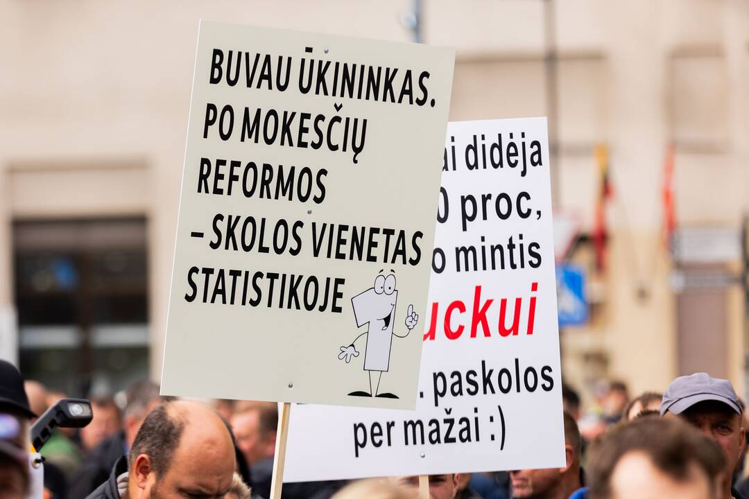 Vilniuje – įspėjamasis ūkininkų protestas