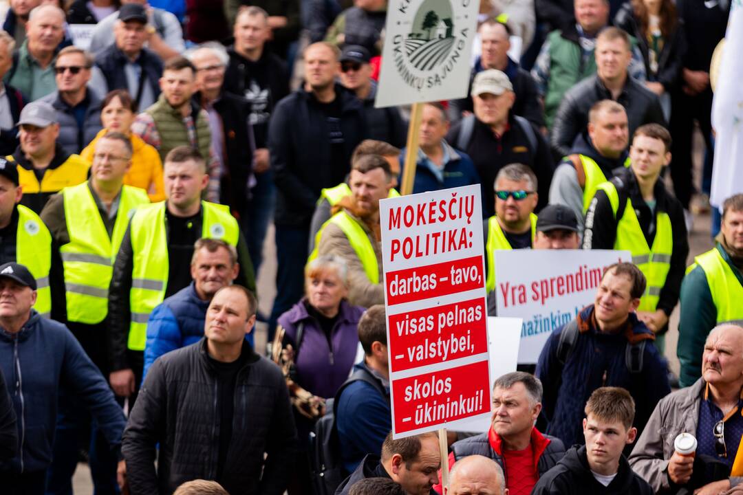 Vilniuje – įspėjamasis ūkininkų protestas