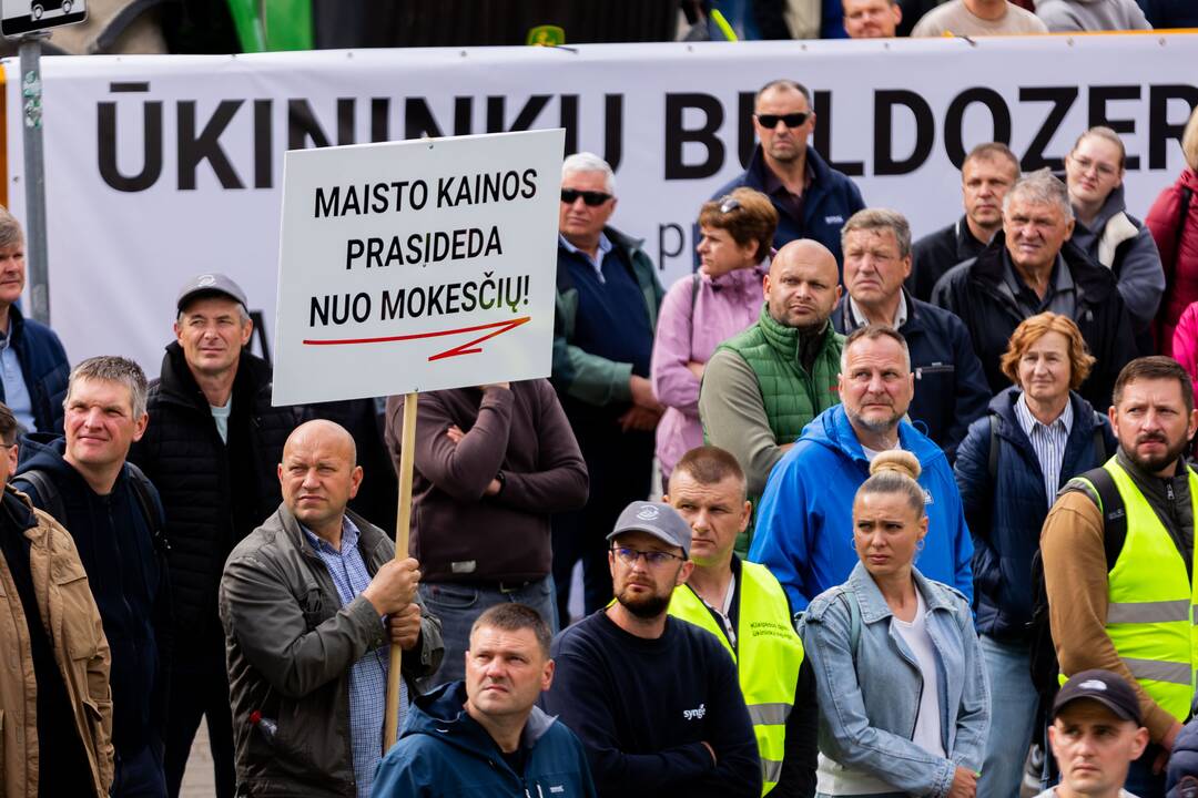 Vilniuje – įspėjamasis ūkininkų protestas