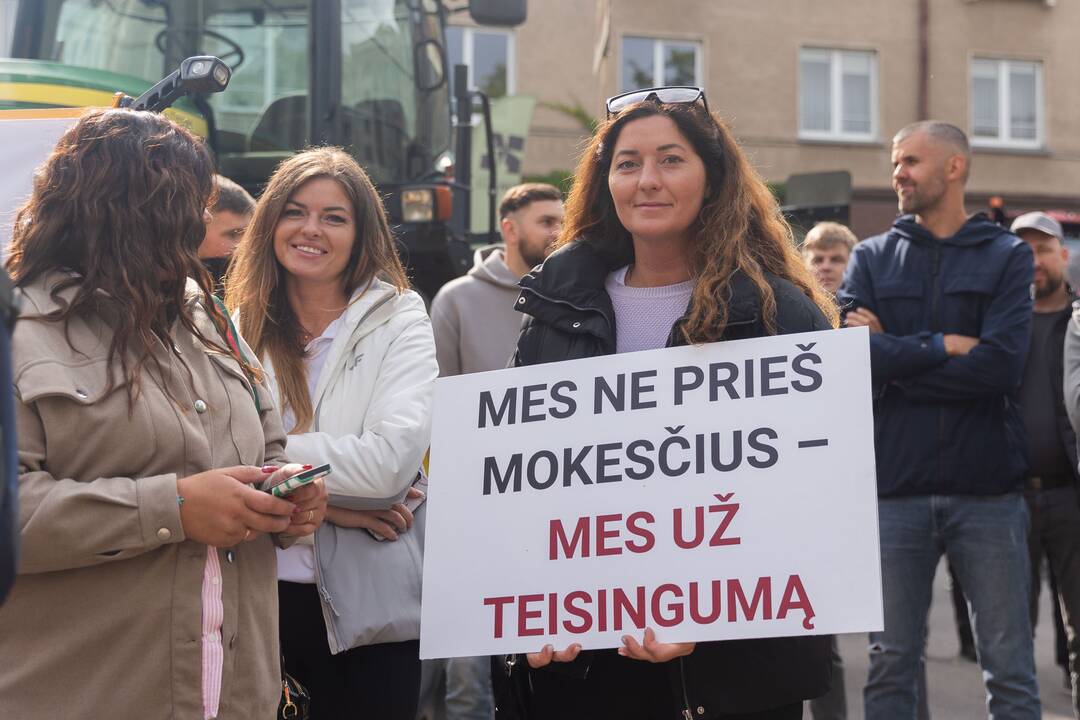 Vilniuje – įspėjamasis ūkininkų protestas