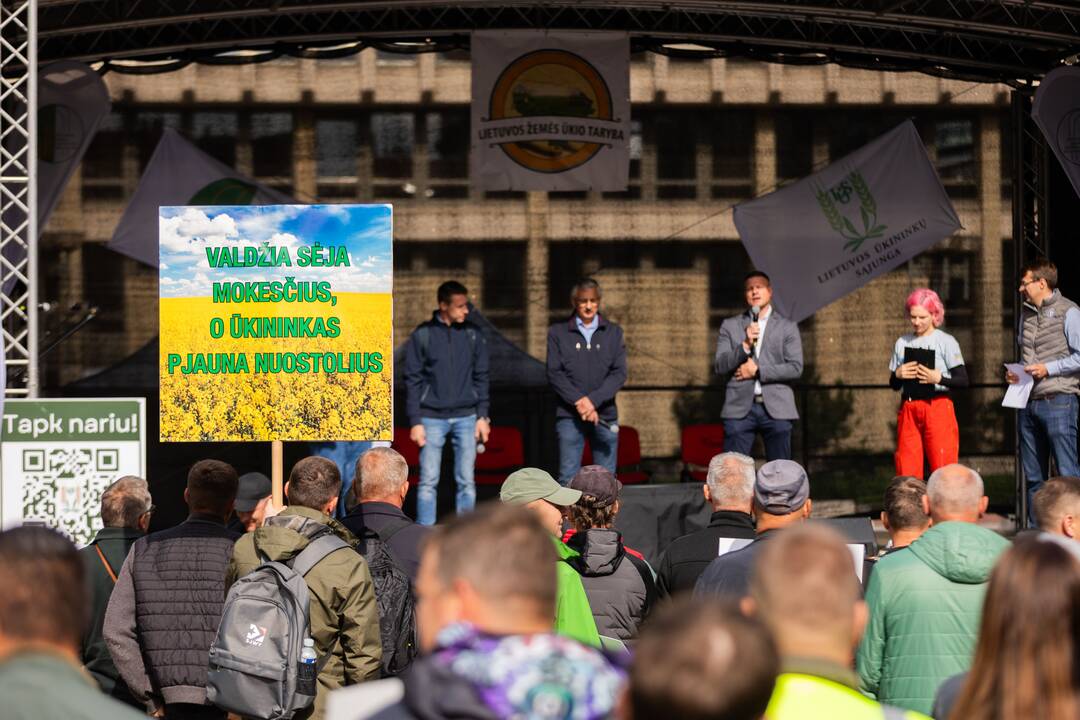 Vilniuje – įspėjamasis ūkininkų protestas