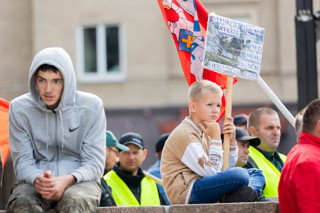 Vilniuje – įspėjamasis ūkininkų protestas