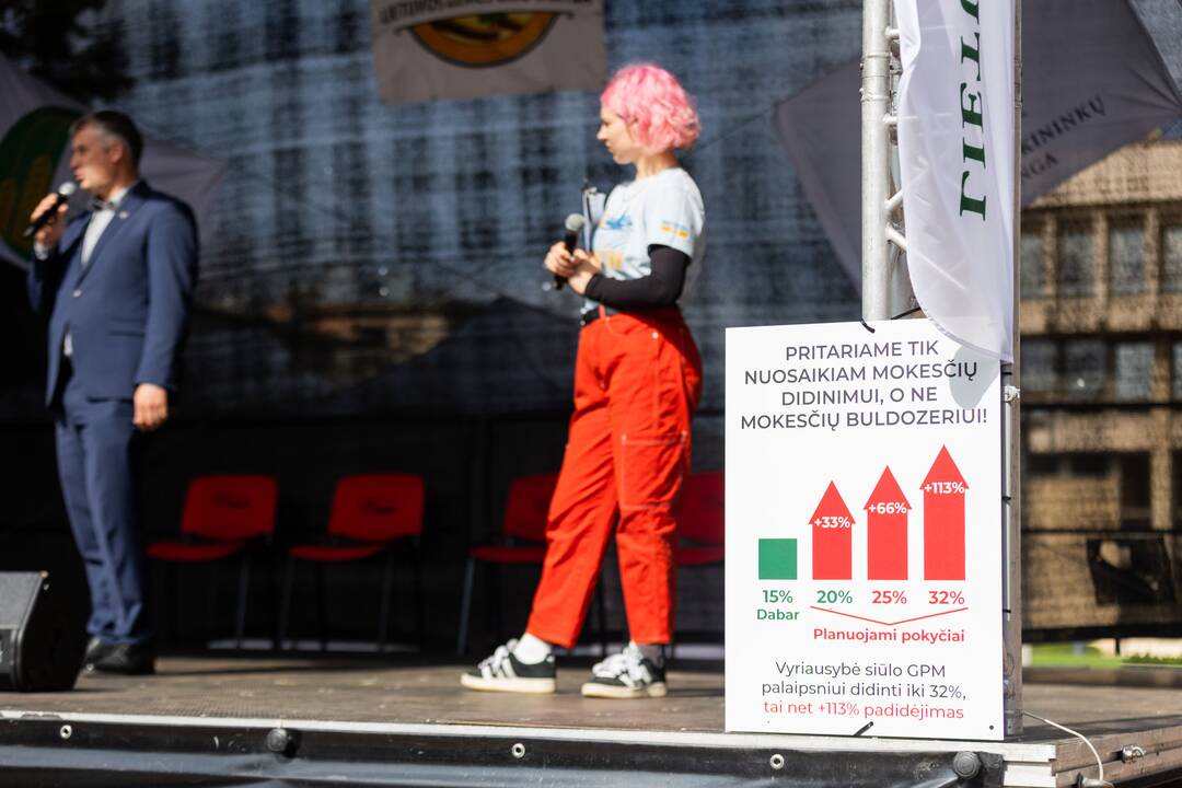 Vilniuje – įspėjamasis ūkininkų protestas