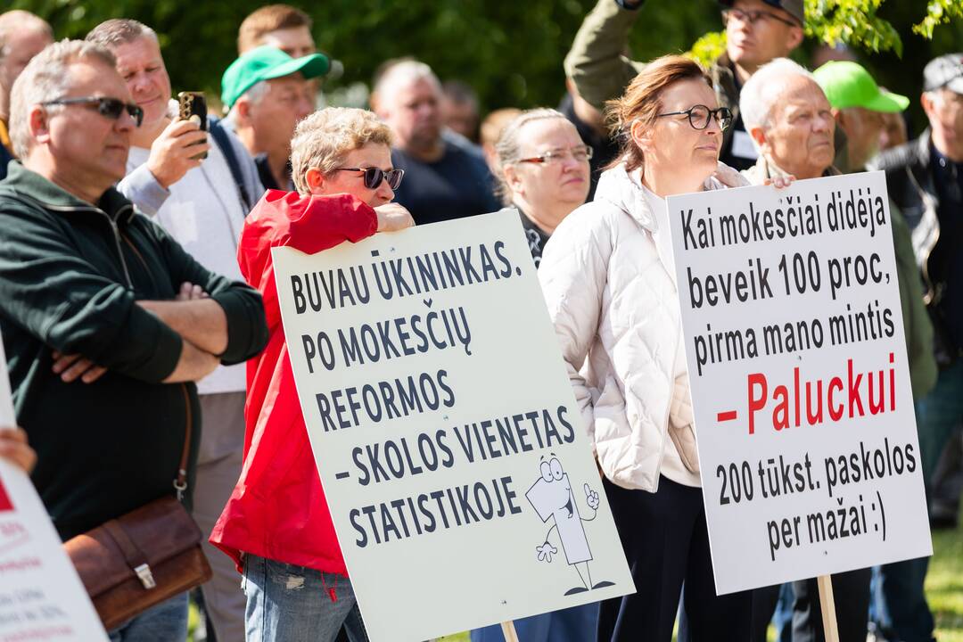 Vilniuje – įspėjamasis ūkininkų protestas