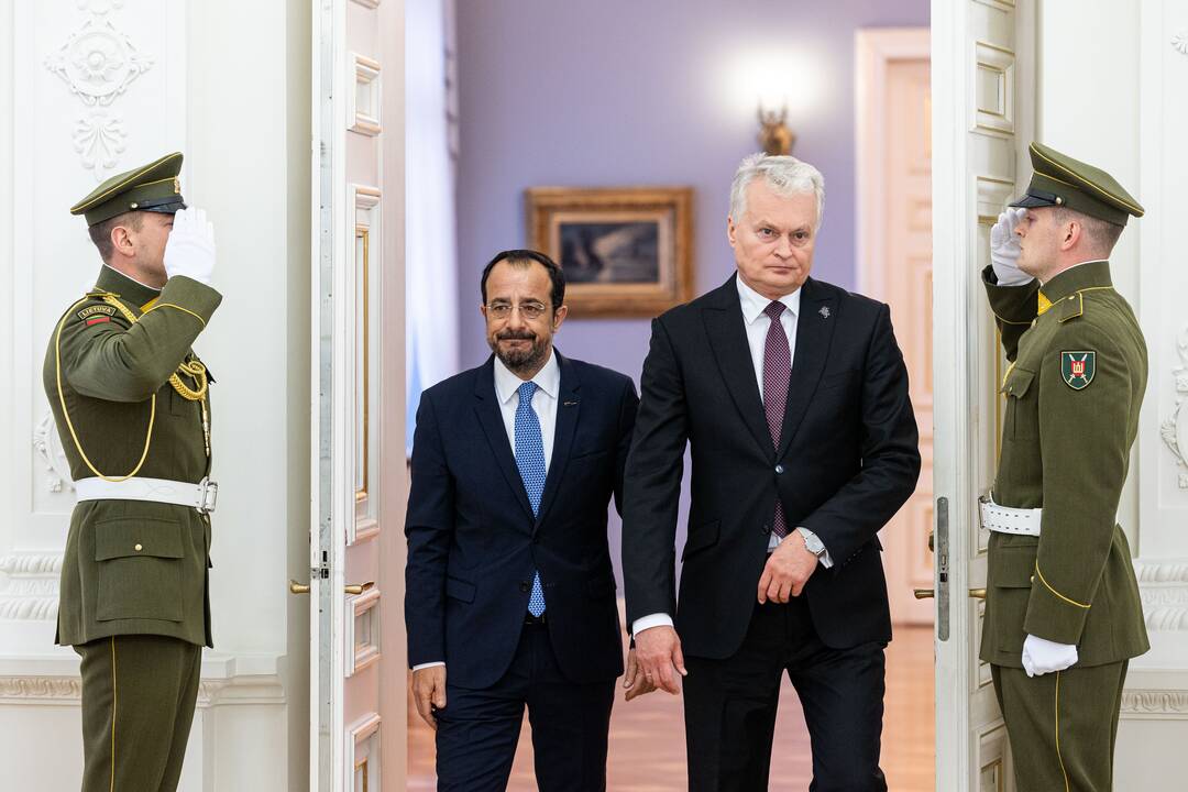 Lietuvos ir Kipro prezidentų spaudos konferencija