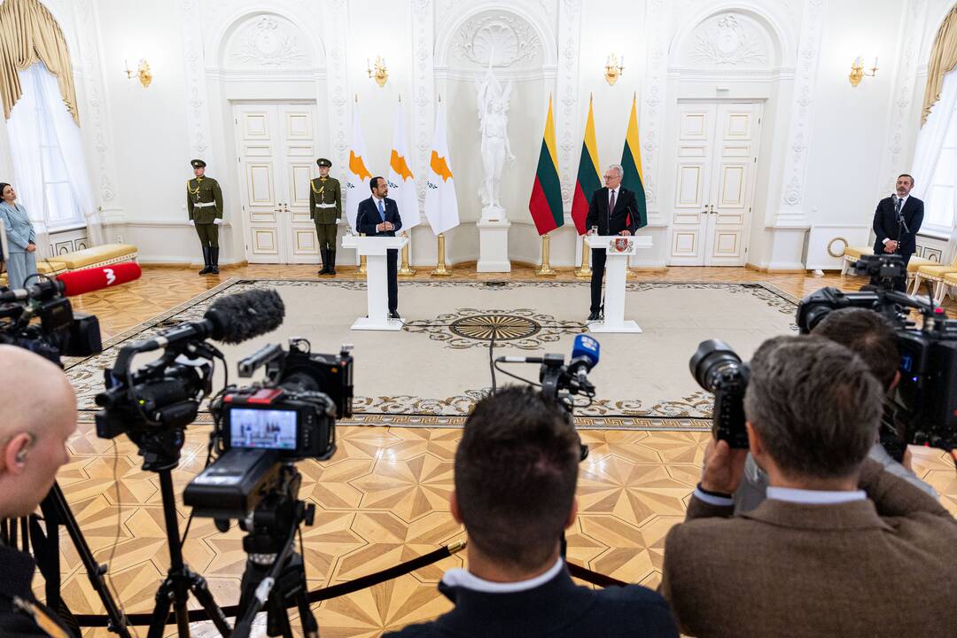 Lietuvos ir Kipro prezidentų spaudos konferencija