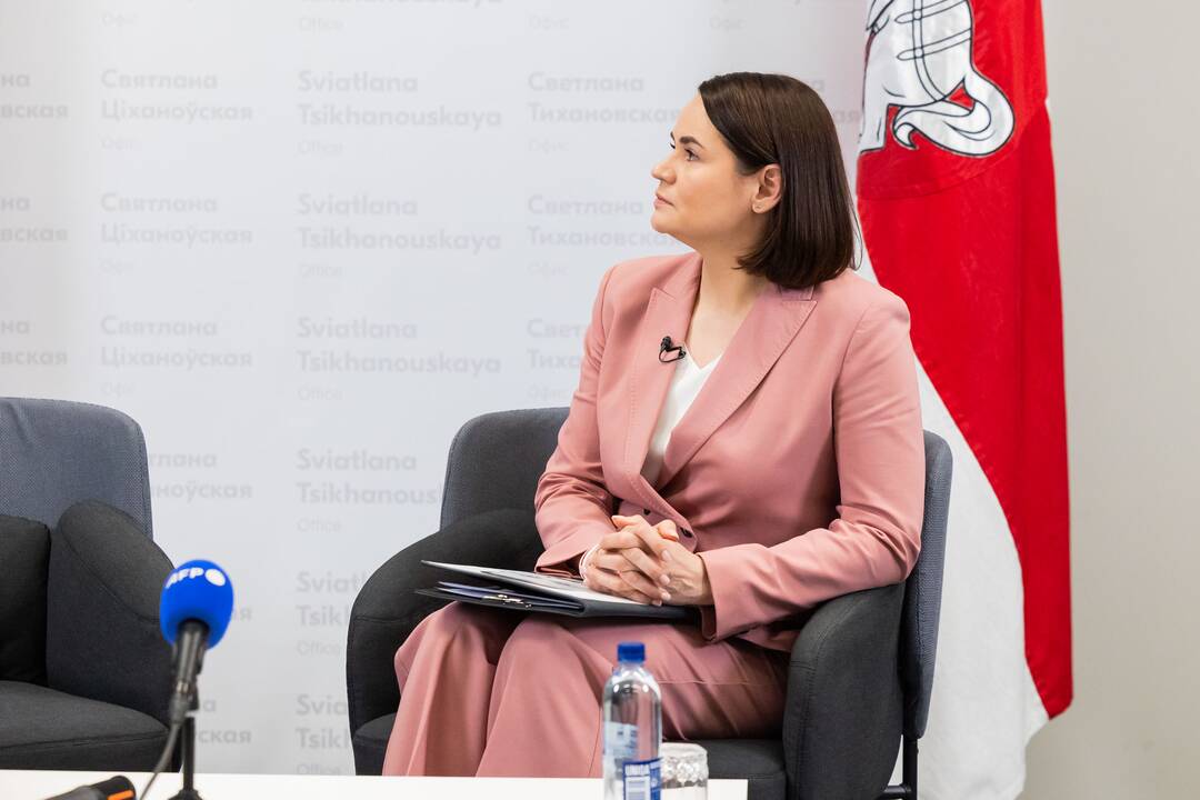 Sviatlanos Cichanouskajos spaudos konferencija