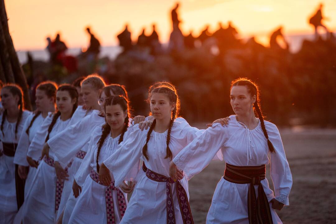 Joninių laužai Šventojoje