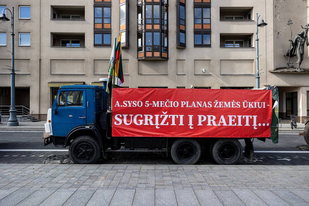 Pakartotinis ūkininkų protestas prie Seimo