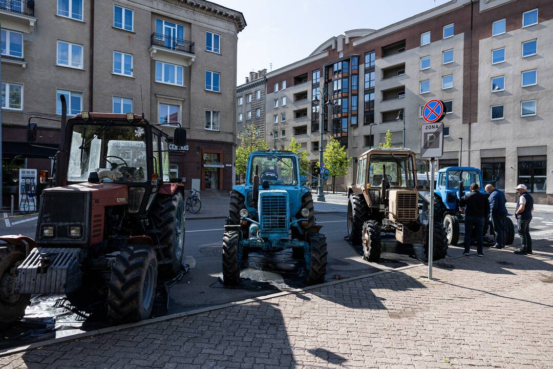 Pakartotinis ūkininkų protestas prie Seimo