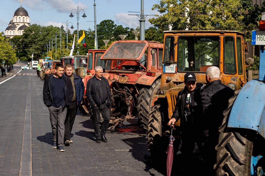 Pakartotinis ūkininkų protestas prie Seimo