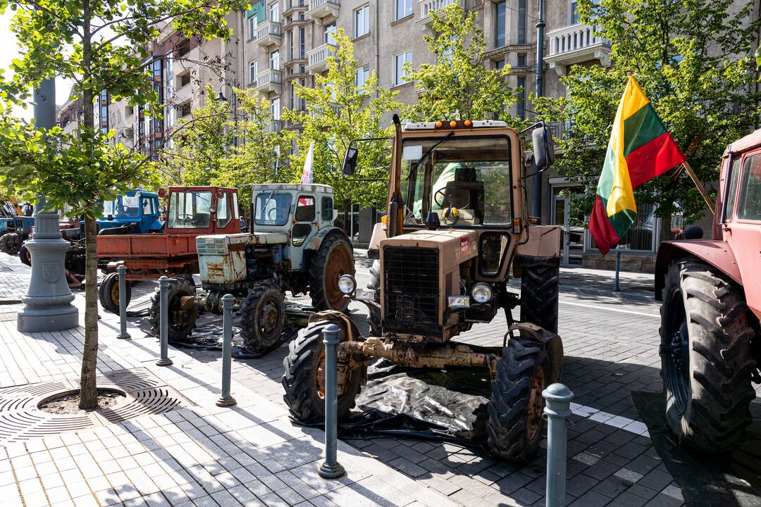 Pakartotinis ūkininkų protestas prie Seimo