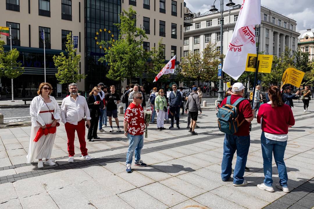  Baltarusių opozicijos solidarumo mitingas Vilniuje