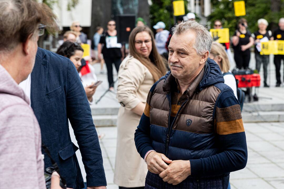  Baltarusių opozicijos solidarumo mitingas Vilniuje