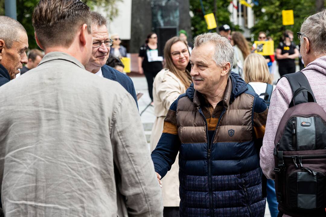  Baltarusių opozicijos solidarumo mitingas Vilniuje