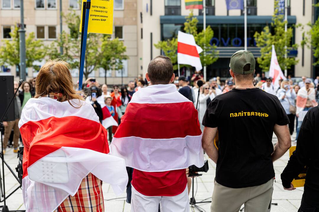  Baltarusių opozicijos solidarumo mitingas Vilniuje