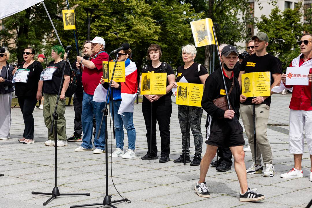  Baltarusių opozicijos solidarumo mitingas Vilniuje