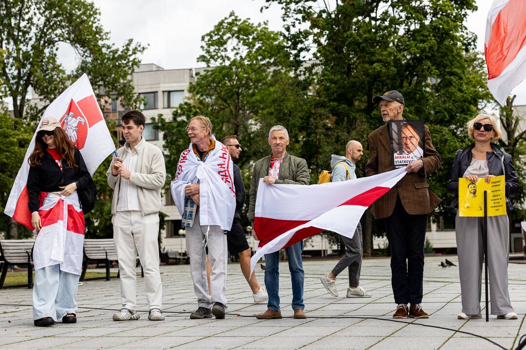  Baltarusių opozicijos solidarumo mitingas Vilniuje