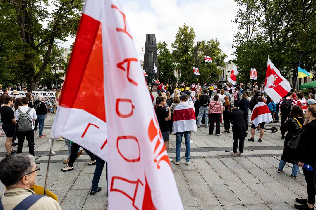  Baltarusių opozicijos solidarumo mitingas Vilniuje