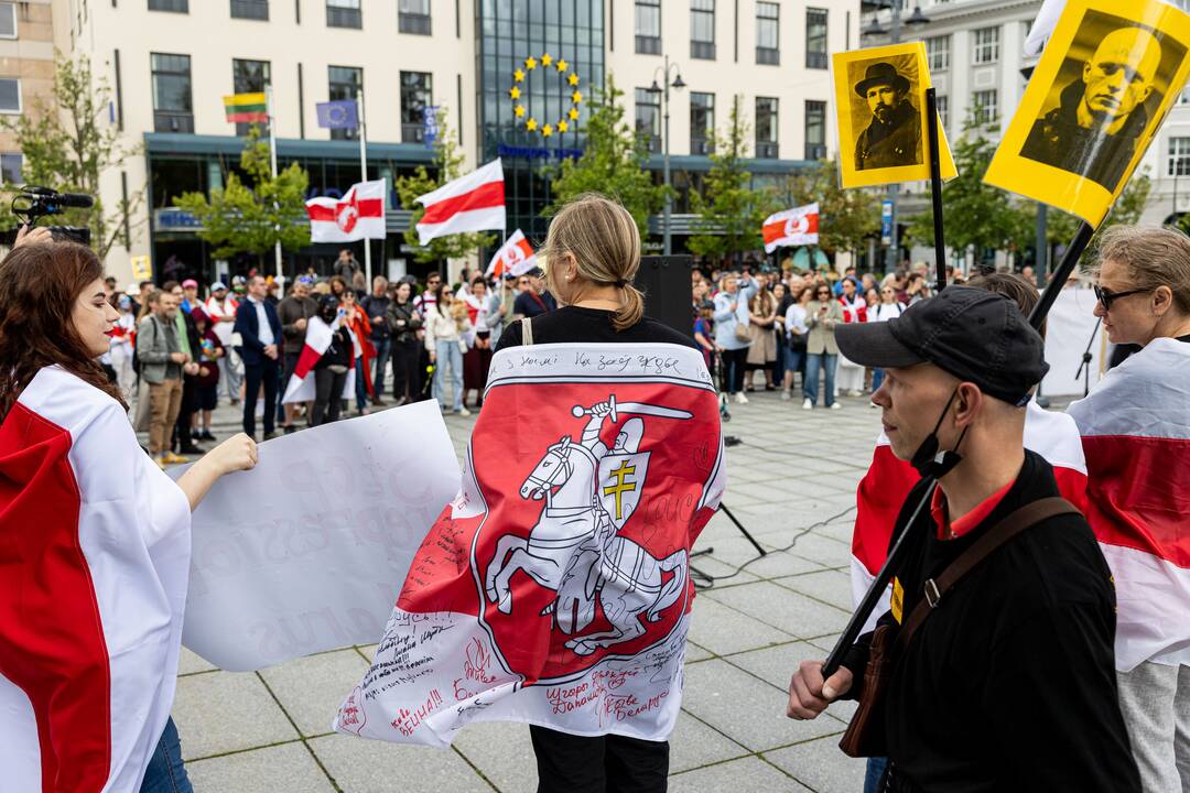  Baltarusių opozicijos solidarumo mitingas Vilniuje