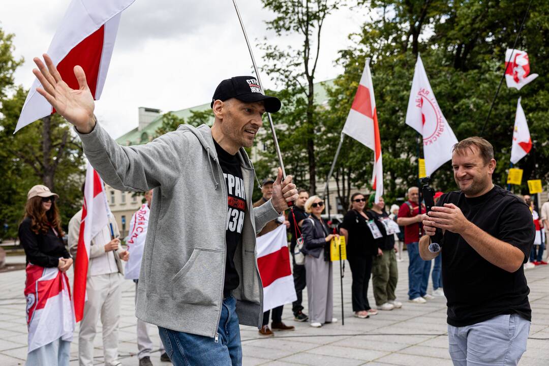  Baltarusių opozicijos solidarumo mitingas Vilniuje