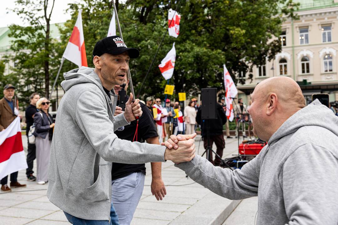  Baltarusių opozicijos solidarumo mitingas Vilniuje