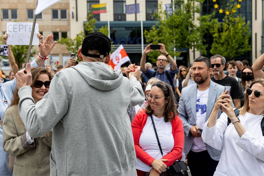  Baltarusių opozicijos solidarumo mitingas Vilniuje