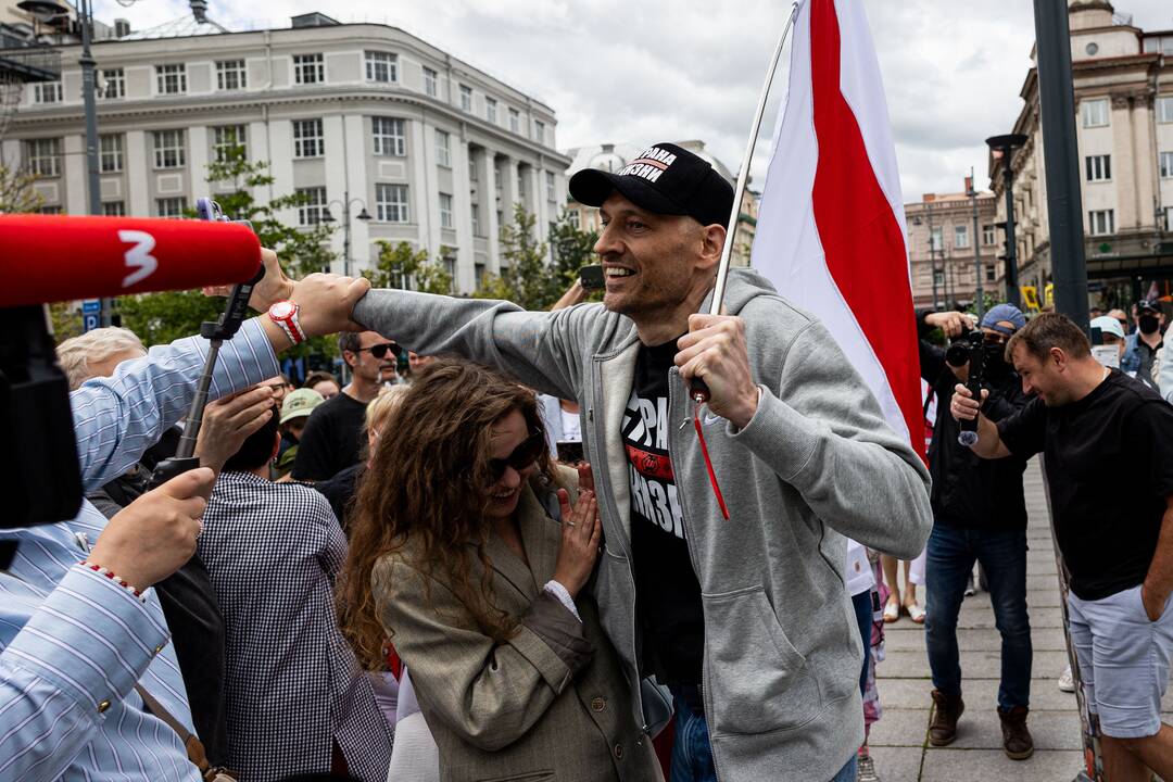  Baltarusių opozicijos solidarumo mitingas Vilniuje